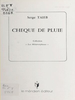 cover image of Chèque de pluie